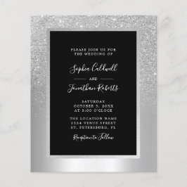 Begroting helemaal in één Silver Foil Wedding Uitn