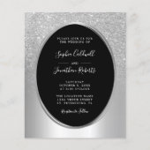 Begroting helemaal in één Silver Foil Wedding Uitn (Voorkant)