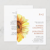 Begroting helemaal in één soonbloem Modern Wedding (Voorkant / Achterkant)