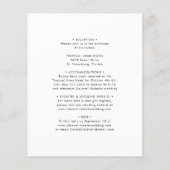 Begroting helemaal in één soonbloem Modern Wedding (Achterkant)