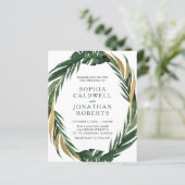 Begroting helemaal in één tropische uitnodiging to (Staand voorkant)