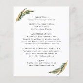 Begroting helemaal in één tropische uitnodiging to (Achterkant)