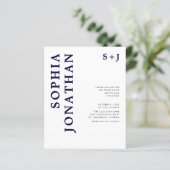 Begroting helemaal in één uitnodiging voor een mar (Staand voorkant)