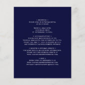 Begroting helemaal in één uitnodiging voor een mar (Achterkant)