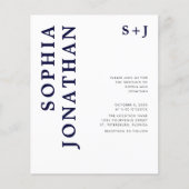 Begroting helemaal in één uitnodiging voor een mar (Voorkant)