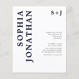 Begroting helemaal in één uitnodiging voor een mar