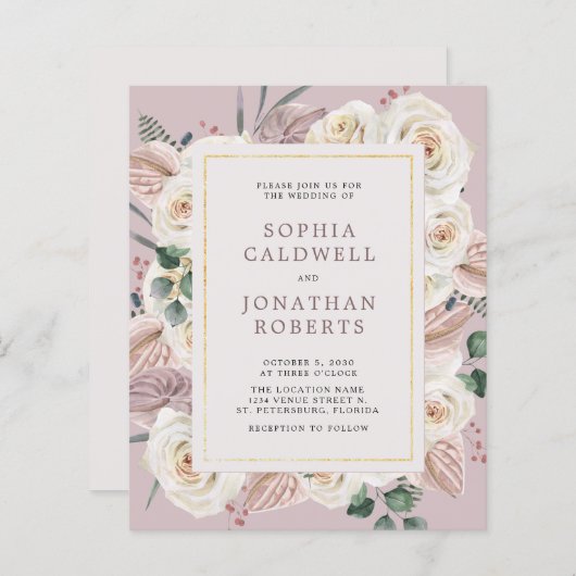 Begroting helemaal in één witte weddenschap (Voorkant / Achterkant)