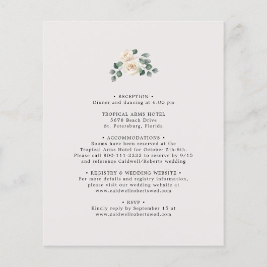 Begroting helemaal in één witte weddenschap (Achterkant)