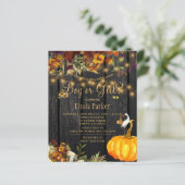 Begroting herfst baby shower gender onthullen uitn (Staand voorkant)