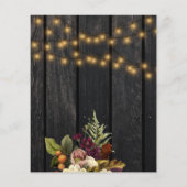 Begroting herfst baby shower gender onthullen uitn flyer (Achterkant)