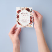 Begroting Herfst Vrijgezellenfeest verbrand Oranje Flyer (Hand)