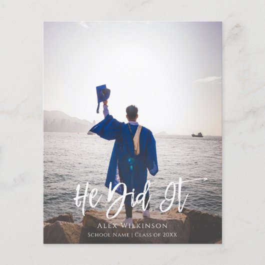 BEGROTING Hij deed het Moderne Afstudeerder (Voorkant)