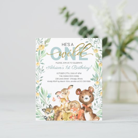 Begroting Hij is een eerste uitnodiging van één da (Staand voorkant)