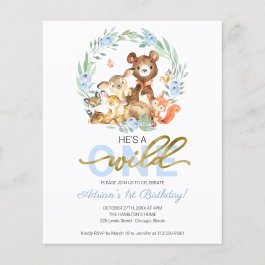 Begroting Hij is een eerste uitnodiging van één da (Voorkant)