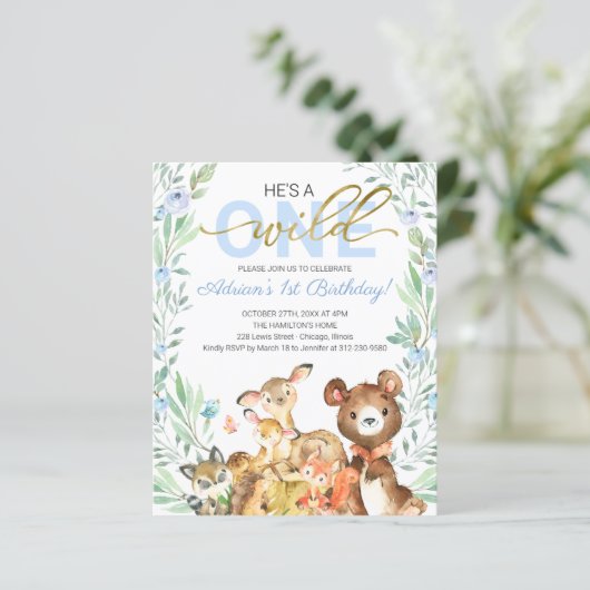 Begroting Hij is een eerste uitnodiging van één da (Staand voorkant)