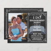 BEGROTING I DO Verloving 4 Fotopartijuitnodiging (Voorkant / Achterkant)