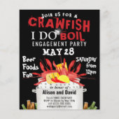 BEGROTING I DO Verloving Crawfish Boil Invitation (Voorkant)