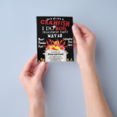 BEGROTING I DO Verloving Crawfish Boil Invitation Flyer (Hand)