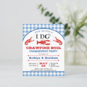 BEGROTING I DO Verloving Crawfish Party Invision (Staand voorkant)