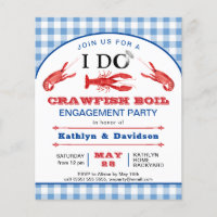 BEGROTING I DO Verloving Crawfish Party Invision