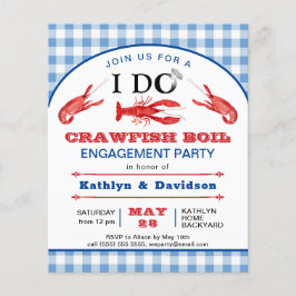 BEGROTING I DO Verloving Crawfish Party Invision Flyer