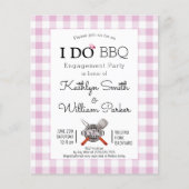 BEGROTING I DO Verloving Pink Pset BQ Uitnodiging (Voorkant)