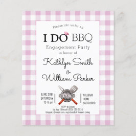 BEGROTING I DO Verloving Pink Pset BQ Uitnodiging