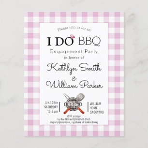 BEGROTING I DO Verloving Pink Pset BQ Uitnodiging