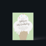 Begroting Ice Cream Kids Birthday Party Uitnodigin Briefkaart<br><div class="desc">Een leuk verjaardagsfeest voor kinderen, met handgetekende ijskegel en regenboogsproinkles. Alle tekst kan worden bewerkt, zodat u het lettertype, de kleur, de plaatsing en de formulering kunt wijzigen om deze uitnodigingssuite aan uw behoeften te onderwerpen. U kunt de achtergrondkleur ook gemakkelijk wijzigen om het thema of het geslacht van uw...</div>