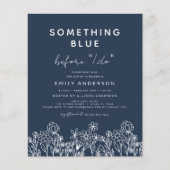 Begroting iets blauw Vrijgezellenfeest van wilde b Flyer (Voorkant)