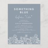 Begroting iets blauw Vrijgezellenfeest van wilde b Flyer (Voorkant)