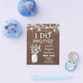 BEGROTING IK DOE Verbinding Eucalyptus BBQ Uitnodi Flyer (Enkel)
