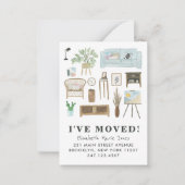 Begroting Ik heb Boho Home Moving Announcement ver Notitiekaartje (Voorkant)