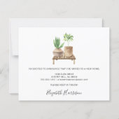 Begroting Ik heb Boho Planten Moving Announcement  (Achterkant)