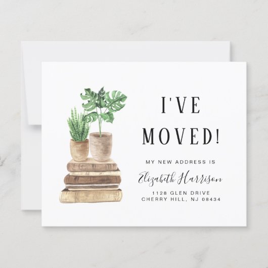 Begroting Ik heb Boho Planten Moving Announcement  (Voorkant)