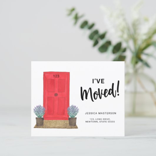 Begroting Ik heb de aankondiging van het verplaats (Staand voorkant)