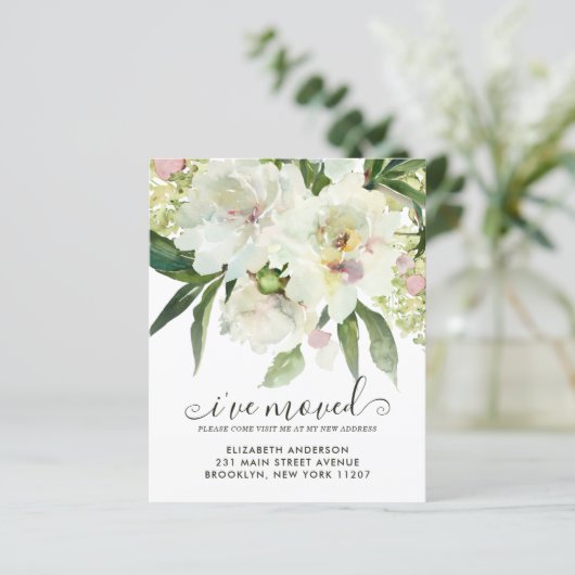 Begroting ik heb Floral Botanical Peony Moving (Staand voorkant)