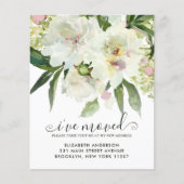 Begroting ik heb Floral Botanical Peony Moving (Voorkant)