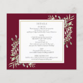 Begroting in één Bourgogne-fotoweduwschap (Achterkant)