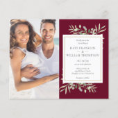 Begroting in één Bourgogne-fotoweduwschap (Voorkant)