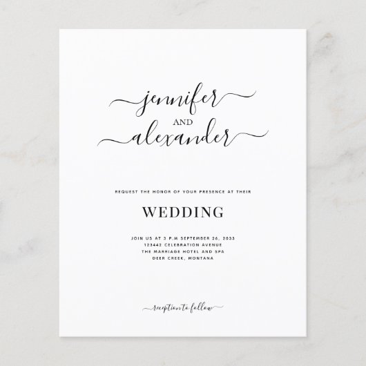 Begroting in één kalligrafie (Voorkant)