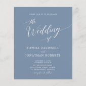 Begroting in één keer uitnodigen voor een blauwe b (Voorkant)