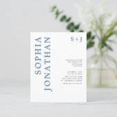 Begroting in één keer uitnodigen voor een blauwe b (Staand voorkant)