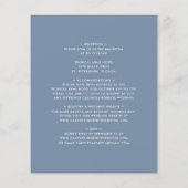 Begroting in één keer uitnodigen voor een blauwe b (Achterkant)