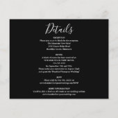 Begroting in één uitnodiging voor een fotoweddensc (Achterkant)