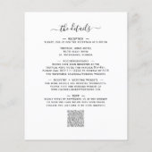 Begroting in één  uitnodiging voor Floral Wedding (Achterkant)