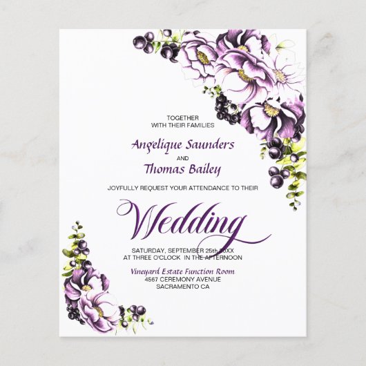 Begroting in het kader van één Paarse uitnodiging (Voorkant)