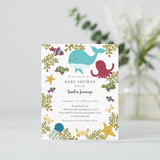 Begroting in het kader van het Baby shower van de  (Staand voorkant)