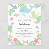 Begroting in het kader van het Baby shower van de  (Voorkant)