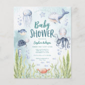 Begroting in het kader van het Baby shower van de  Flyer (Voorkant)